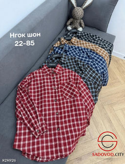 Рубашка женская в клетку