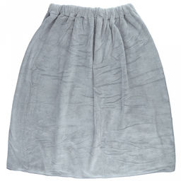 Полотенце (парео) махровое "Свежий букет" 70х175см, хлопок 100%, на резинке с липучкой, на кнопке, с вышивкой; с чалмой на пуговице 68х25см, серый (Китай)