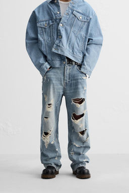 YOGUN SOLUK EFEKTLI DISTRESSED JEAN - Zara фото 2