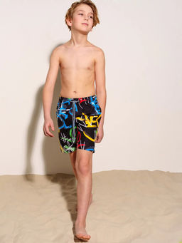 12411454 Шорты текстильные плавательные для мальчиков, длинные