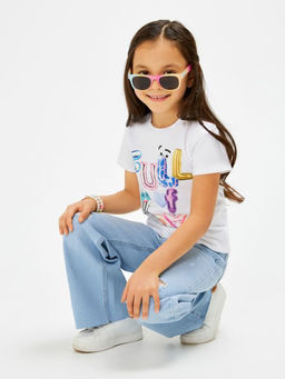 ACOOLA / Футболка детская для девочек Coimbra крем  фото 8