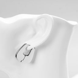 Серьги металл Богема вестница, цвет серебро