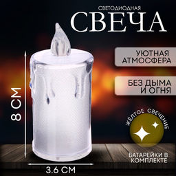 Цена за 36 шт. Свеча светодиодная «Вдохновение», горит жёлтым