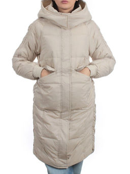 3064 LT. BEIGE Пуховик зимний женский (80% пух, 20% перо)
