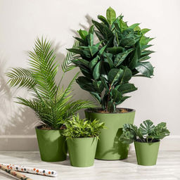 Rosemary Горшок для цветов пластмассовый 1,6л, д16см, h14,5см, с дренажной вставкой, зеленый (Россия) - Домашняя мода фото 3