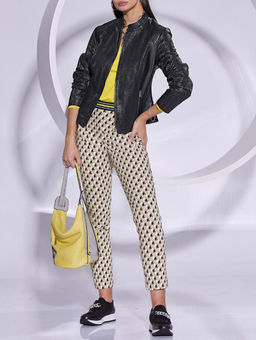 Кожаная куртка, черная