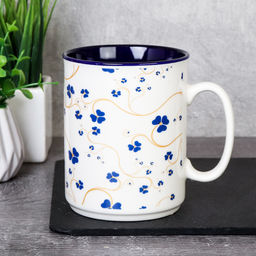 Кружка 350 мл. Цветы Незабудка фарфор арт. Z6542 (738755)