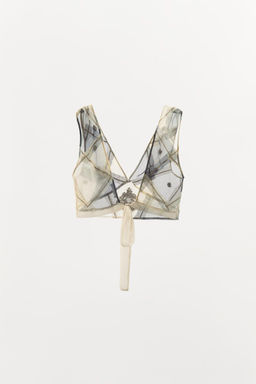 PATCHWORK BEADED AND SEQUINNED TOP - Zara фото 5