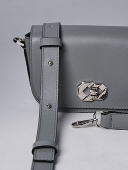 Сумка кожаная Deboro 30879 нельсон/светло-серый