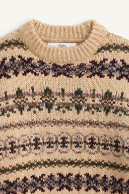 LIMITED EDITION PATTERNED KNIT JUMPER - Zara фото 6