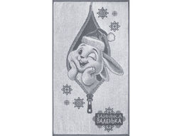 Полотенце махровое 6с103.412ж1 Заинька(графит5) 50х90см