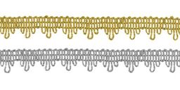 Gamma MTR-17 тесьма декоративная 10 мм 22.5 м  0.5 м под золото  фото 3