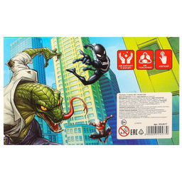 Пластилин 12 цветов, 180 г, Человек паук