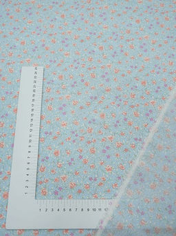 Штапель Весея цв.голубой, ш.1.45м, вискоза-100%, 110гр/м.кв - Купава фото 8