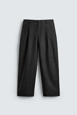 100% WOOL PLEATED TROUSERS LIMITED EDITION - Zara фото 7