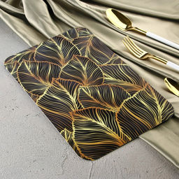 Доска разделочная Tropical Leaf Green, 30×20 см