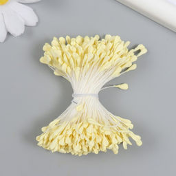 Тычинки для цветов, светло-жёлтый, набор 360 шт. длина 6 см