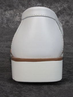 03-B5-2 WHITE Лоферы женские (натуральная кожа)