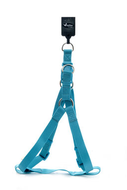 Нейлоновая шлейка 20мм-46-75см, бирюзовый (Nylon harness, 20 mm x 46 - 75 cm, colour turquoise) 170415 170415 170415