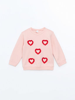 Bisiklet Yaka Uzun Kollu Bask?l? K?z Bebek Sweatshirt 2li - Waikiki фото 2
