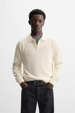 PURL KNIT POLO SHIRT - Zara фото 10