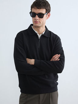 Polo Yaka Erkek Sweatshirt