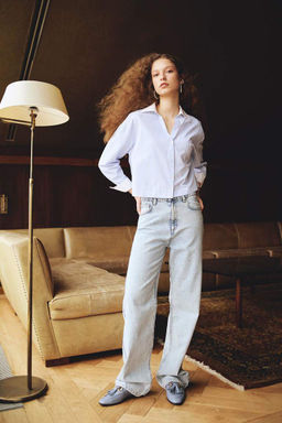 Широкие джинсовые брюки Afra x DeFacto в стиле 90-х с высокой талией и длинными штанинами  фото 10