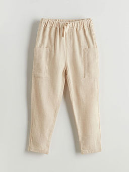 Beli Lastikli Keten Erkek ?ocuk Pantolon