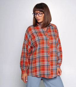 Рубашка #КТ99305, терракотовый - Dommod фото 2