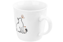 Кружка 340 мл 12,5*9*9,2 см Кот и Бабочка NEW BONE CHINA - Elan gallery фото 5