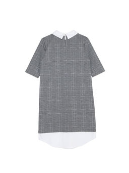CONTE Платье с имитацией рубашки LPL 1052 grey-ivory check - Conte elegant фото 5