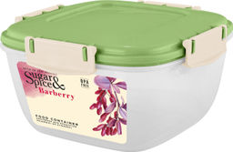Контейнер д/продуктов Sugar&Spice Barberry/Wood квадратный 1л арт.SE2243