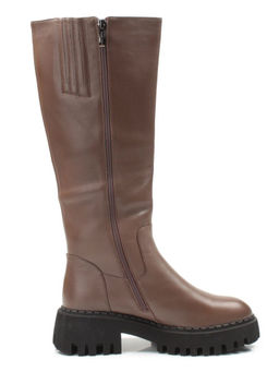 02-FL655-2M BROWN Сапоги зимние женские (натуральная кожа, натуральный мех (еврозима)) - No name фото 8