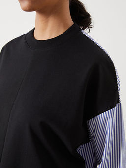?izgili Oversize Kad?n Sweatshirt Tunik