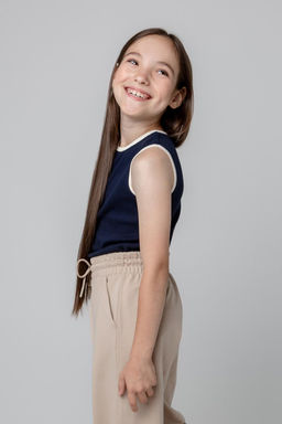 Crockid _ КР 302073/индиго к396 майка для дев