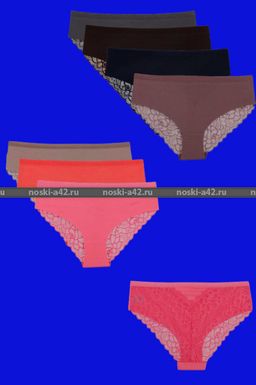 Цена за 5 шт. Трусы женские Турция кружевная попа арт. 84010 (83010) M (42-44) АССОРТИ - For you фото 7