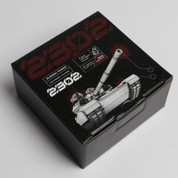 Коробка сборная 23 февраля, танк, 15 15 7 см