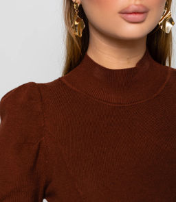 Платье #КТ04227, коричневый