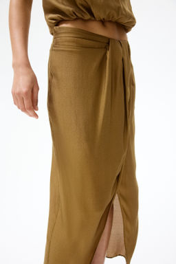 Falda cruzada con detalle girado - H&m фото 3