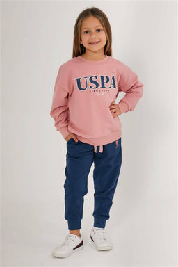 Пижамный комплект пудрово-розового цвета для девочки Неожиданная скидка в корзине - U.s. polo assn фото 3