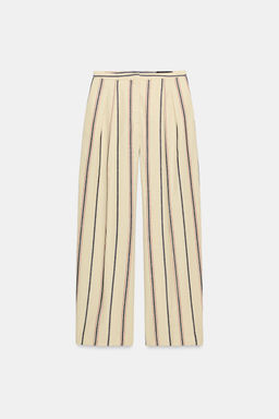 PANTAL?N PLIEGUES RAYAS ZW COLLECTION / Beige - Zara фото 7