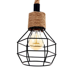 Светильник «Паук», 6хE27, 40 Вт, чёрный