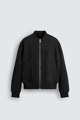 CAZADORA BOMBER COMBINADA / Negro - Zara фото 7