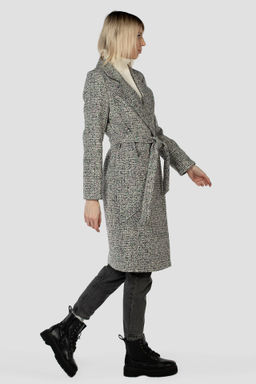 01-07208 Пальто женское демисезонное(пояс) - El podio фото 5