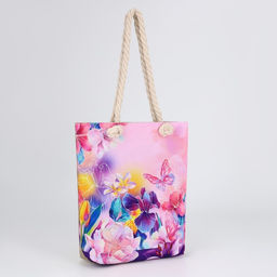 Сумка женская пляжная Цветы, 35?40 см - Nazamok фото 2