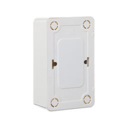 Розетка двухместная Luazon Lighting "Лига", 16 А, накладная, с з/к, белая