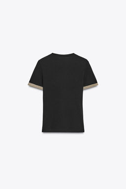 METALLIC THREAD T-SHIRT - Zara фото 13