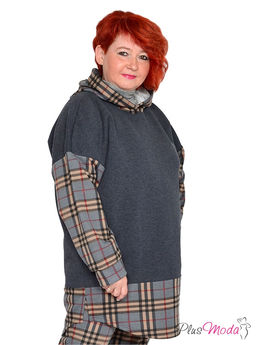 Жакет-парка Модель №1908 размеры 44-84 - Plusmoda фото 25