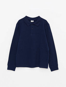 Polo Yaka Basic Uzun Kollu Erkek ?ocuk Ti??rt
