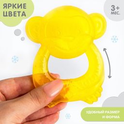 Прорезыватель охлаждающий Обезьянка, цвет МИКС, Крошка Я  фото 2